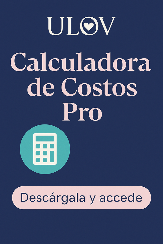 Calculadora de Costos PRO - ULash Method | Define precios rentables